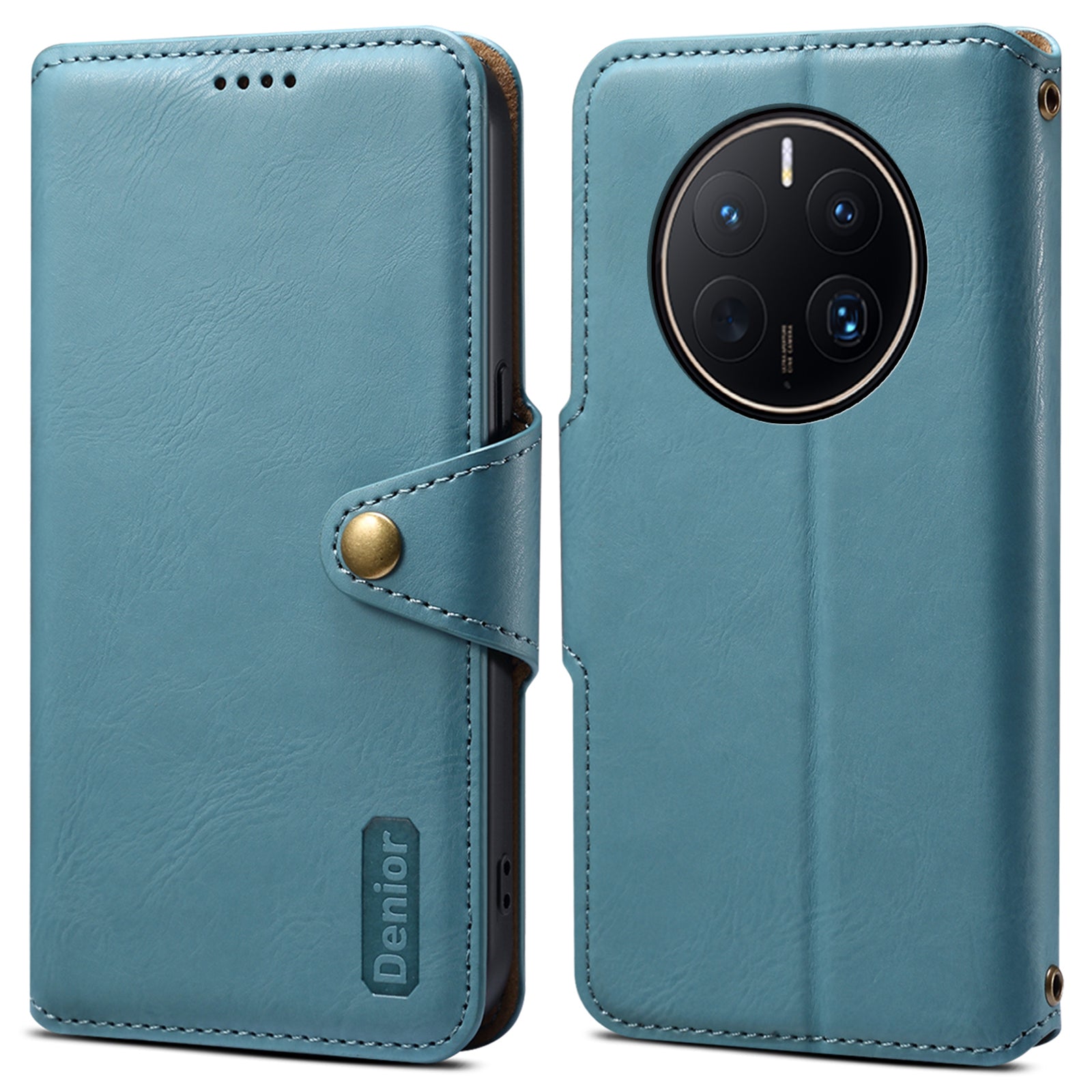 DENIOR For Huawei Mate 50 Pro 4G Wallet Case Cowhide Texture Leather + TPU Phone Cover DENIOR For Huawei Mate 50 Pro 4G Wallet Case Cowhide Texture Leather + TPU Phone Cover